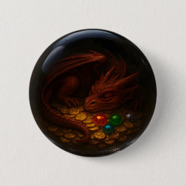 Schaltfläche für 3D-Glassplitter (Dragon & Treasur Button