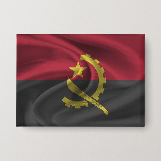 Schaltfläche für Angola-Flagge Button (Vorderseite)
