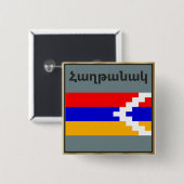 Schaltfläche für armenisches Sprichwort Button (Vorne & Hinten)