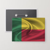 Schaltfläche für Benin-Flag Button (Vorderseite/Rückseite)