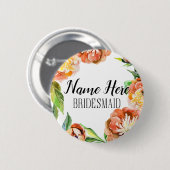 Schaltfläche für benutzerdefinierte Bridesmaid Button (Vorne & Hinten)
