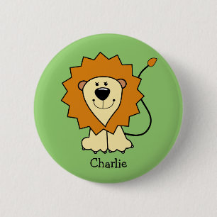 Schaltfläche für benutzerdefinierte Lion-Illustrat Button