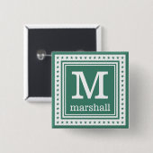 Schaltfläche für benutzerdefinierte Monogramme, Na Button (Vorne & Hinten)