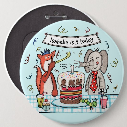 Schaltfläche für benutzerdefinierte Niedliche Tier Button (Vorne & Hinten)