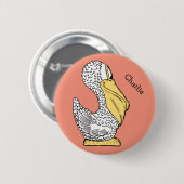 Schaltfläche für benutzerdefinierte Pelican Illust Button (Vorne & Hinten)