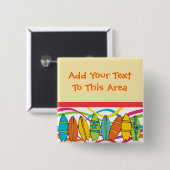 Schaltfläche für benutzerdefinierte Surfboards Button (Vorne & Hinten)