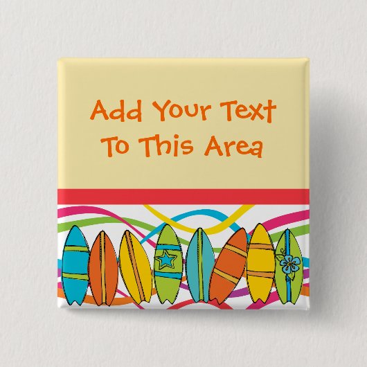 Schaltfläche für benutzerdefinierte Surfboards Button (Vorderseite)