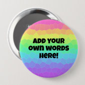 Schaltfläche für benutzerdefinierten Regenbogen Button (Vorne & Hinten)