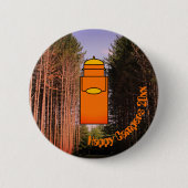 Schaltfläche für benutzerdefiniertes Orange Retro Button (Vorderseite)