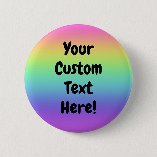 Schaltfläche für benutzerdefiniertes Rainbow-Butto Button (Vorderseite)