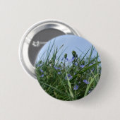 Schaltfläche für blaue Blume / Abzeichen Button (Vorne & Hinten)