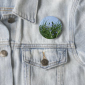 Schaltfläche für blaue Blume / Abzeichen Button (Beispiel)