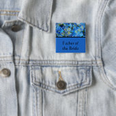 Schaltfläche für blaue Hydrangea-Blume Button (Beispiel)