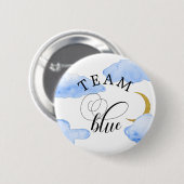 Schaltfläche für blaues Watercolor-Team Button (Vorne & Hinten)
