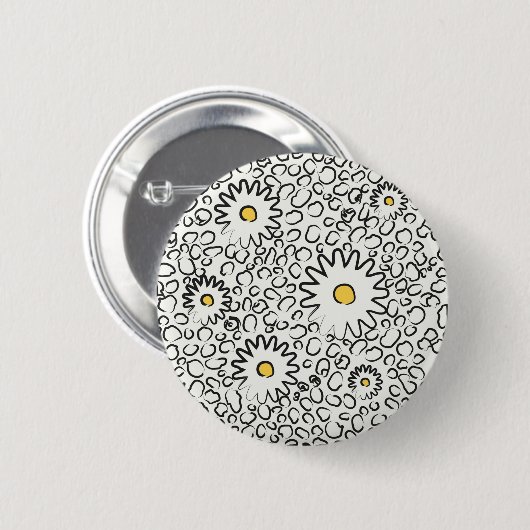 Schaltfläche für Blumenmuster Button (Vorne & Hinten)