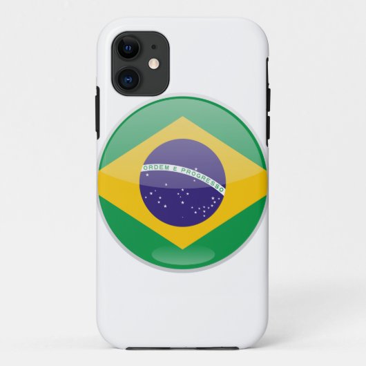 Schaltfläche für Brasilien Case-Mate iPhone Hülle (Rückseite)