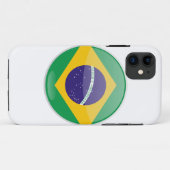 Schaltfläche für Brasilien Case-Mate iPhone Hülle (Rückseite (Horizontal))
