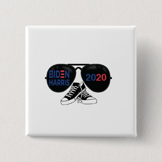 Schaltfläche für Cooles Kampagnengebläse Biden/Har Button (Vorderseite)
