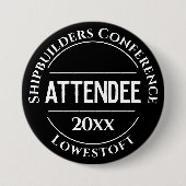 Schaltfläche für das Abzeichen der Konferenz Button (Vorderseite)