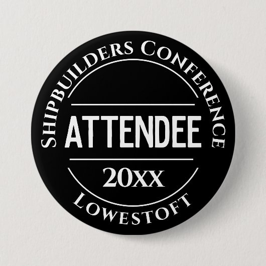 Schaltfläche für das Abzeichen der Konferenz Button (Vorderseite)