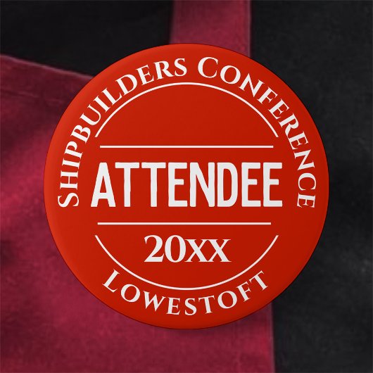 Schaltfläche für das Abzeichen der Konferenz Button