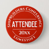 Schaltfläche für das Abzeichen der Konferenz Button (Vorderseite)