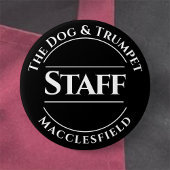 Schaltfläche für das Abzeichen der Mitarbeiter Button