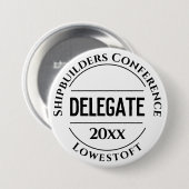 Schaltfläche für das Abzeichen des Delegaten der K Button (Vorne & Hinten)