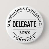 Schaltfläche für das Abzeichen des Delegaten der K Button (Vorderseite)