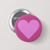 Schaltfläche für das benutzerdefinierte Rosa Herz  Button (Vorne & Hinten)