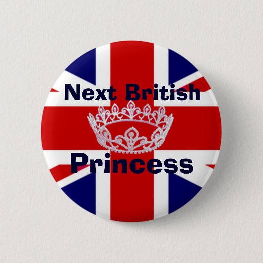 Schaltfläche für das britische Button Princess Cro (Vorderseite)