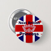 Schaltfläche für das britische Button Princess Cro (Vorne & Hinten)