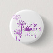 Schaltfläche für das Button der lila Blume (Vorderseite)