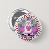 Schaltfläche für das Button karierter Herzkranz (Vorne & Hinten)