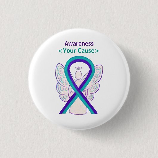 Schaltfläche für das Button "lila und Aquamarine S (Vorderseite)