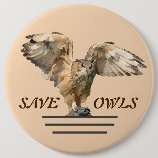 Schaltfläche für das Button von Owls Gerettet (Vorderseite)
