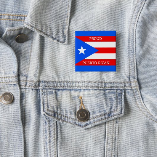 Schaltfläche für das Design der Fahne Puerto Rico Button (Beispiel)