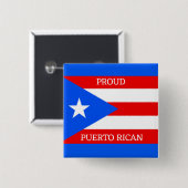 Schaltfläche für das Design der Fahne Puerto Rico Button (Vorne & Hinten)