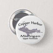 Schaltfläche für das Design der Karte für Kupferha Button (Vorne & Hinten)