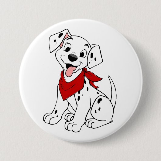 Schaltfläche für das Dog-Design eines Dalmatiners Button (Vorderseite)