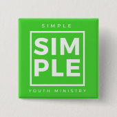 Schaltfläche für das einfache Jugendministerium Button (Vorderseite)