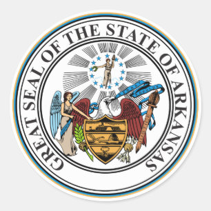Schaltfläche für das Emblem des Arkansas-Staat-Sie Runder Aufkleber