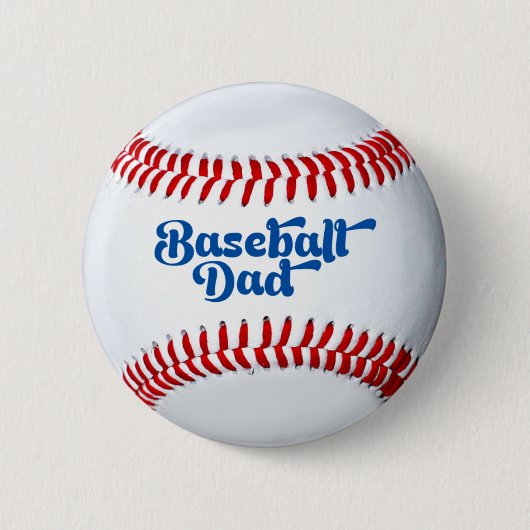 Schaltfläche für das Geschenk eines Baseball-Vater Button (Vorderseite)