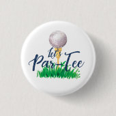 Schaltfläche für das Golf-Party Button (Vorderseite)