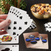 Schaltfläche für das Kleeblatt der blauen Linie Spielkarten (In Situ)