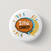 Schaltfläche für das Logo des Chats Button (Vorderseite)