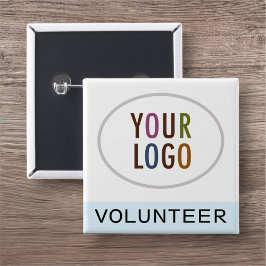 Schaltfläche für das Logo des hellblauen Freiwilli Button