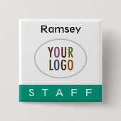 Schaltfläche für das Logo des Smarald Green Staff  Button (Vorderseite)