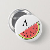 Schaltfläche für das Monogramm der Wassermelone Button (Vorne & Hinten)