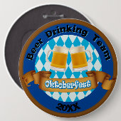 Schaltfläche für das Oktoberfest-Bierteam Button (Vorne & Hinten)